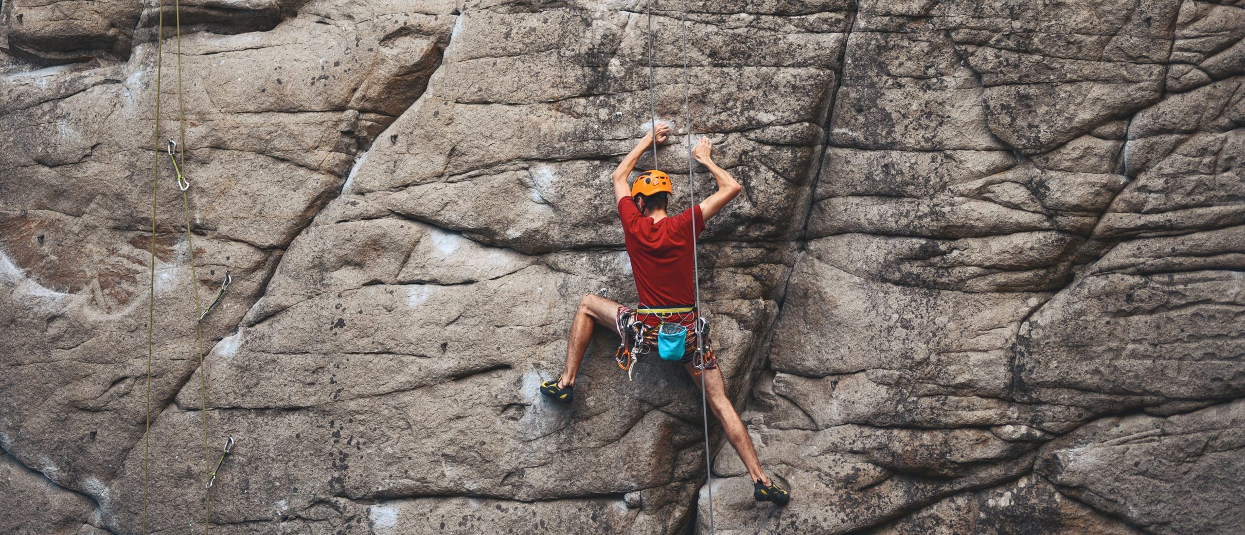 Harrisons Rocks - climber climbing Sand stone rock